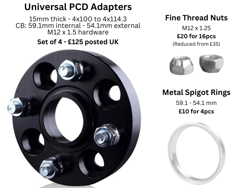 15mm厚/5穴用RAV4PHV[PCD114.3/ピッチ1.5/ハブ60Φ]デジキャンワイド